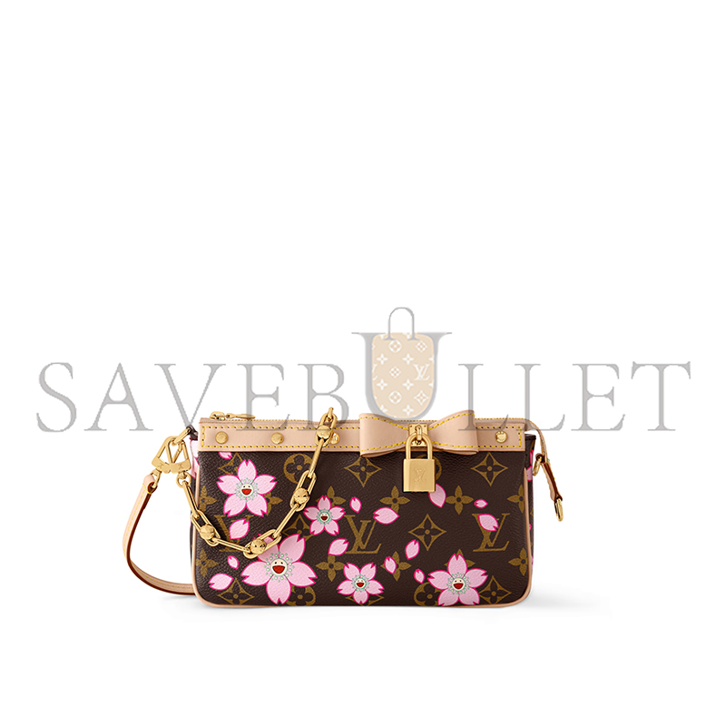 l**is V*t*n murakami lv × tm pochette accessory m13666 (22*13*4cm)